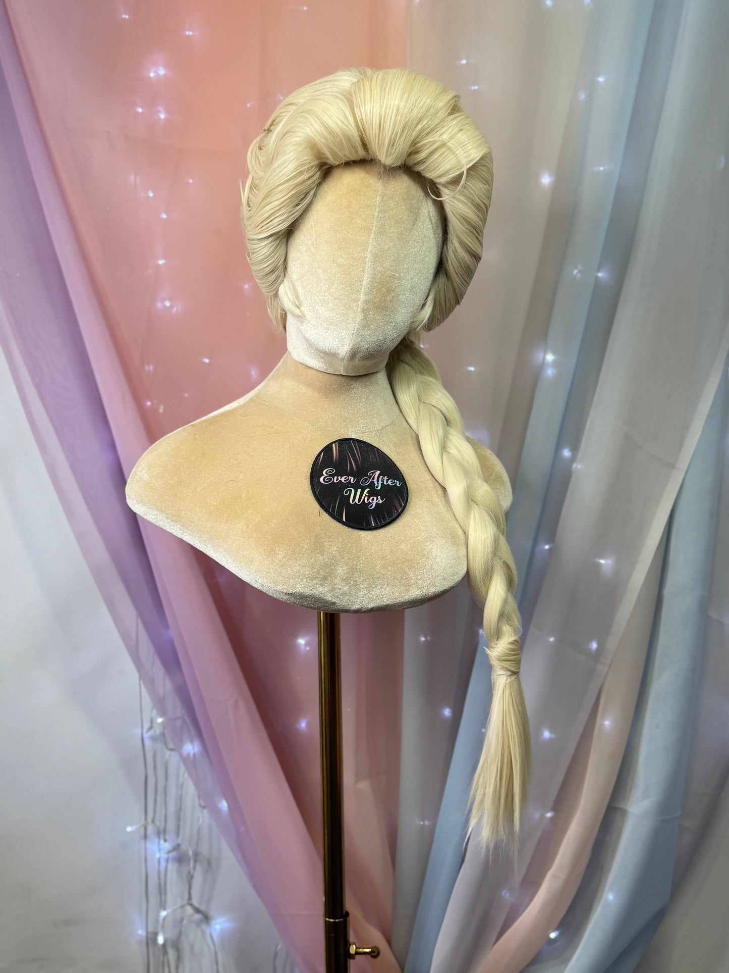 Peluca trenzada de Elsa