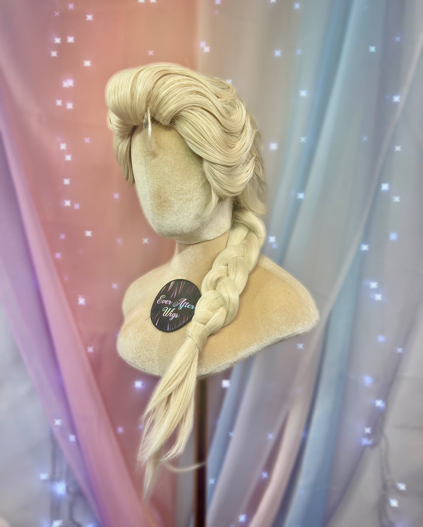Peluca trenzada de Elsa