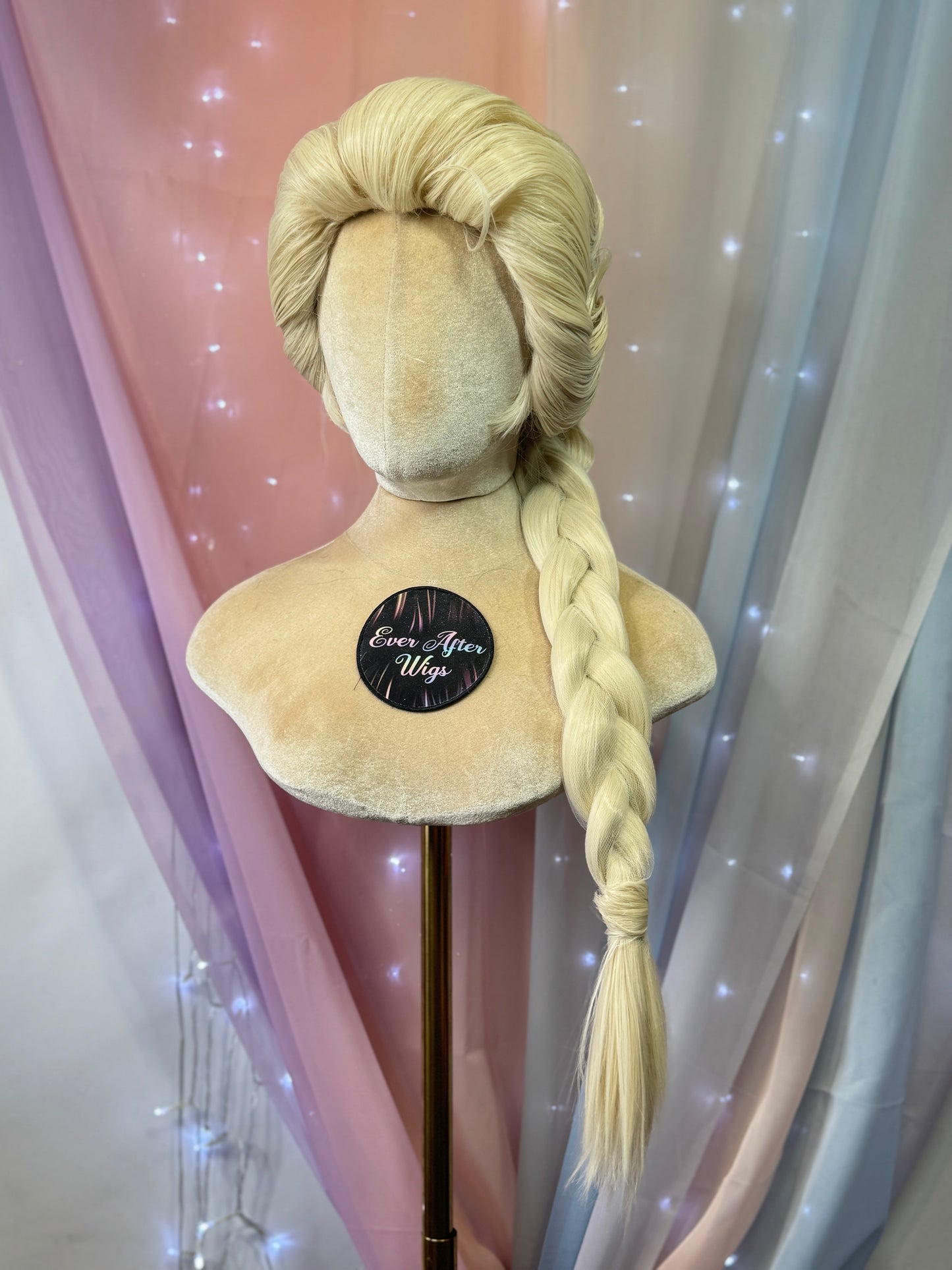 Peluca trenzada de Elsa