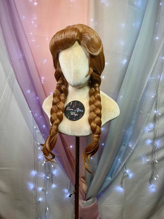 Peluca trenzada Anna Frozen